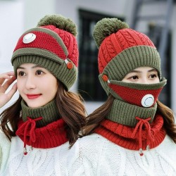 3 in 1 - knitted beanie / face mask / scarf - warm winter set