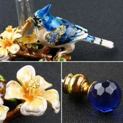 Vintage metalen vogel - parfumflesje - 4mlParfum