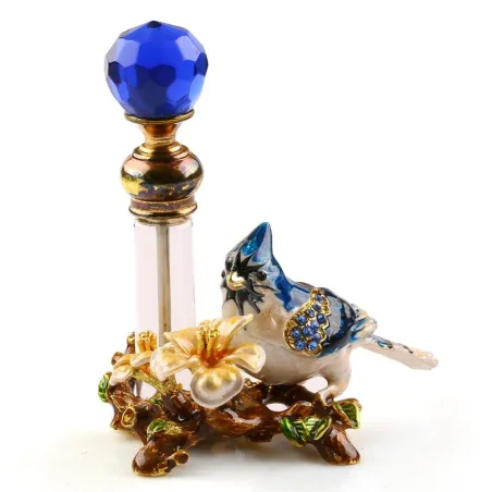 Vintage metalen vogel - parfumflesje - 4mlParfum