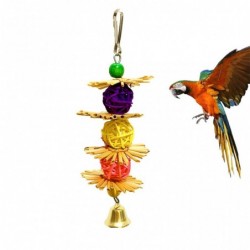 Hangend speelgoed voor vogels - met natuurlijke strobloemenVogels