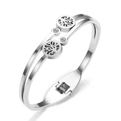 Elegante armband - met kristallen / levensboom patroonArmbanden