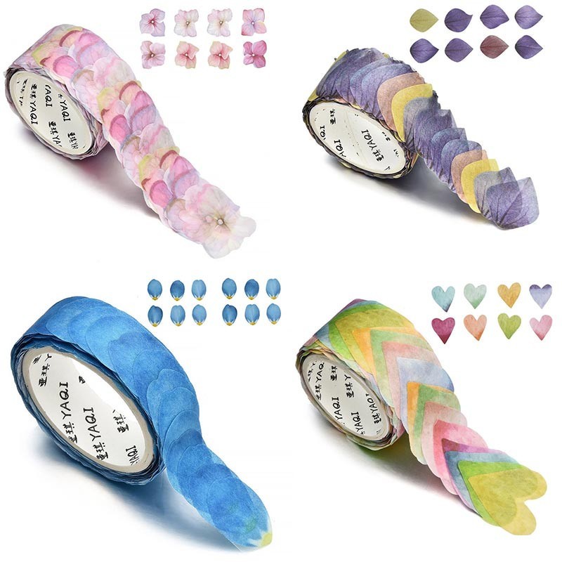 Masking tape - decorative decal - DIY petal stickers - 1 rollAdhesives & Tapes