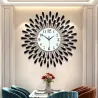 Modern wall clock - sun shape - with crystal decoration - 38 * 38cmClocks