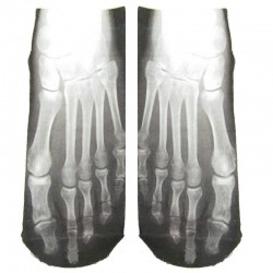Short socks - foot X-ray print - unisexAccessories