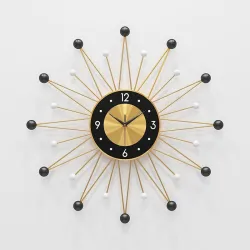Nordic style - sun shape wall clock - 56cmClocks