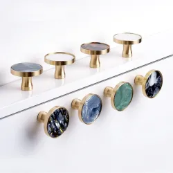 Messing meubelknoppen / handvatten / muurhangende haken - schaalharsMeubels