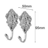 Curtain hooks - rose pattern - 2 piecesTextile