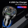 3 / 4 / 5 poorten USB autolader - snel opladen QC3.0Interieur accessoires