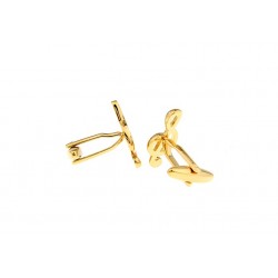 Musical notes cufflinks - stainless steel - gold / silver