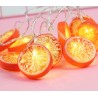 Fruchtscheiben geformte Lichterkette - batteriebetrieben / USB - Zitrone / Limette / Orange
