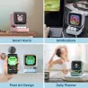 Retro Bluetooth speaker - pixel art - alarm clock - LED display - gaming board - DJ mixerBluetooth speakers