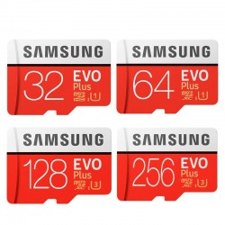 Samsung EVO Plus - geheugenkaart - micro SD - klasse 10 - U3 - TF - 32GB / 64GB / 128GB / 256GBMicro SD