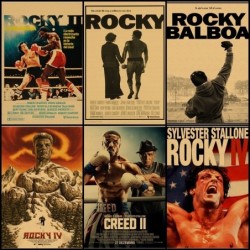Rocky Balboa / Creed - boksfilm - papieren muurposter - bord - 42 * 30 cmPlaten & Borden