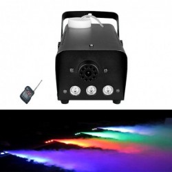 Mini rookmachine - 500W - LED - RGB - draadloos - met afstandsbedieningFeestelijk & Party