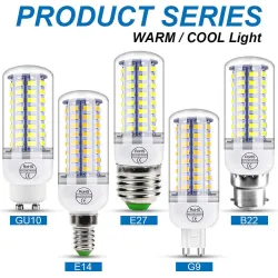 LED bulb - E14 - E27 - B22 - G9 - GU10 - 220V - 10 piecesE14