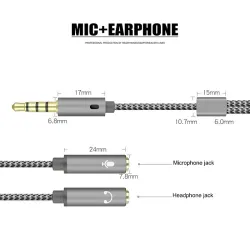 Audio splitter - AUX cable - 1 male to 2 female - 3.5mm jackCables