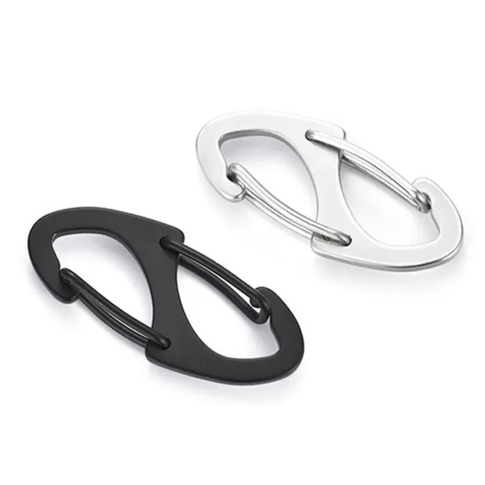 8-shaped carabiner clip - hiking - rock climbing - campingSurvival tools