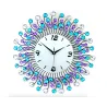 Modern iron wall clock - with crystal decoration - 36cm / 50cmClocks