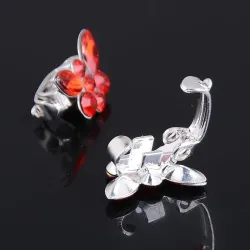 Crystal butterflies - bridal hair clip - 10 piecesHair clips