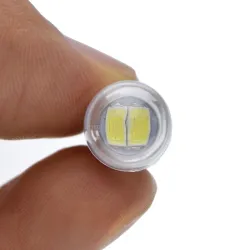 E10 - LED-lamp - 3V / 6V - xenon wit - 2 stuksE10