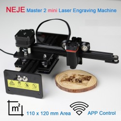 NEJE Master 2 - Mini-Lasergravurmaschine - für Holz - drahtlos - APP-Steuerung