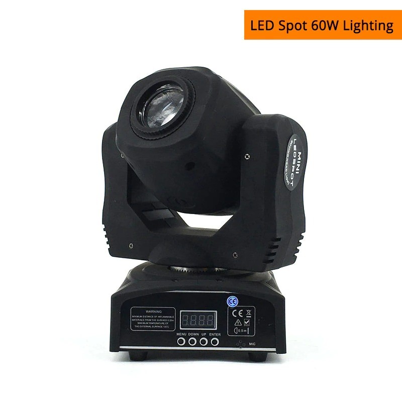 LED spot - stage light - moving head - with patterns - with DMX controller - 60WStage & events lighting