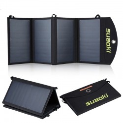 Solarpanel – Batterieladegerät – faltbar – wasserdicht – Dual 5 V/2,1 A USB – 25 W