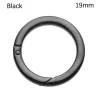Spring O-ring buckle - round push trigger - hook - carabiner - 19mm - 25mm - 32mm - 38mmKeyrings