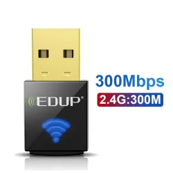 Mini WIFI-adapter - USB 3.0 - 300 mbps / 1300 mbps - 2,4 GHz / 5,8 GHzNetwerk
