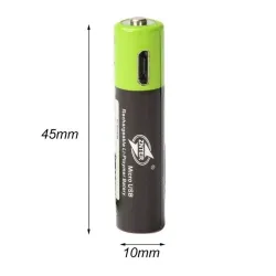 Lithium AAA batterijen - USB oplaadbaar - snel opladen - 1.5V - 600mAh - 2/4 stuksBatterijen & Opladers