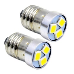 P13.5S PR2 / E10 - LED-lamp - 3V / 6V / 12V - 6000K - 2 stuksE10