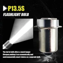 P13.5S PR2 / E10 - LED-lamp - 3V / 6V / 12V - 6000K - 2 stuksE10