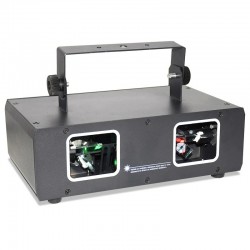 Disco / stage laser light - 2 lens projector - RGB