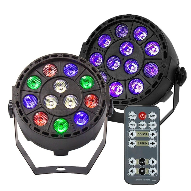 RGBW / UV disco light - LED - wireless - 36W - with remote controlStage & events lighting