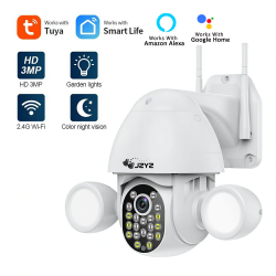 3MP CCTV beveiligingscamera - PTZ - WiFi - HD - met Google Alexa - waterdichtHuis beveiliging
