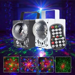 Draagbare discobal - podiumlicht - laserprojector - RGB - LED - met 60 patronenPodium- en evenementenverlichting