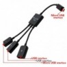 4 in 1 - Micro 2.0 USB-Ladekabel - Host - Hub - OTG - 4-Port-Splitter