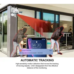 3MP CCTV beveiligingscamera - PTZ - WiFi - HD - met Google Alexa - waterdichtHuis beveiliging