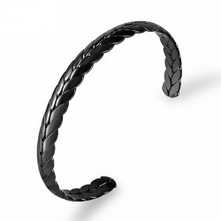 Roestvrijstalen armband - half open - tarweschubben design - unisexArmbanden