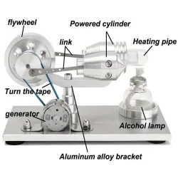 Hetelucht stirlingmotor - model - educatief speelgoedEducatief