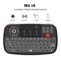 Rii i4 - mini draadloos toetsenbord - Bluetooth - Engels / Russisch / Spaans / Frans / Hebreeuws lay-outToetsenborden