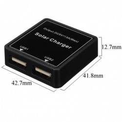 Doppelter USB-Regler - Solarladegerät - für Telefone / Powerbank / Lüfter - 5-20V - 5V 3A