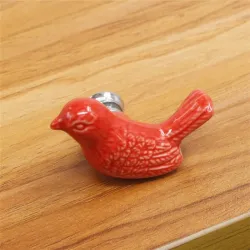 Dove shaped knob - furniture handle - ceramicFurniture