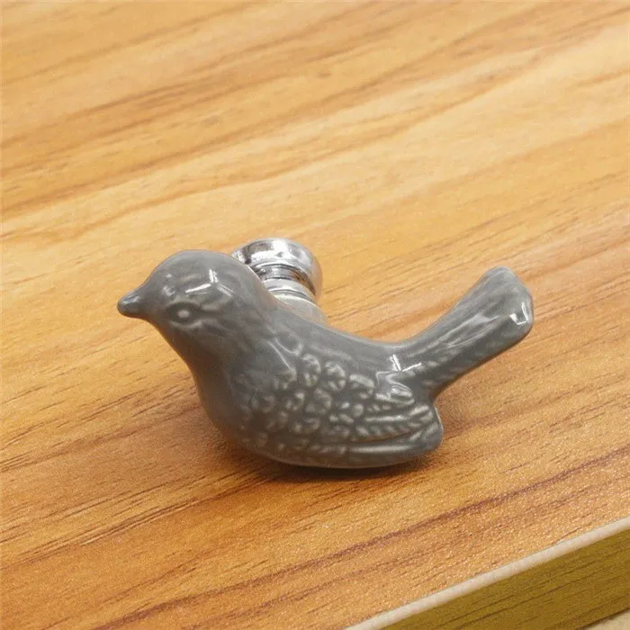 Dove shaped knob - furniture handle - ceramicFurniture