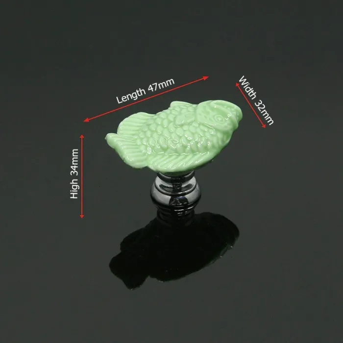 Cartoon fish shaped knobs - ceramic furniture handlesFurniture