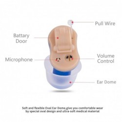 Q10 - Hörgerät - einstellbares Mikrofon - Mini-Ohr-Soundverstärker - kabellos
