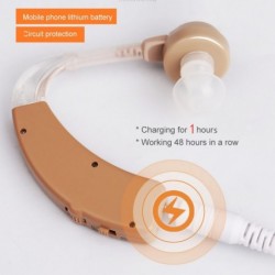 Mini-Hörgerät - Klangverstärker - wiederaufladbar - drehbar - USB