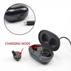 Unsichtbares Hörgerät - USB wiederaufladbar - mit Ladebox