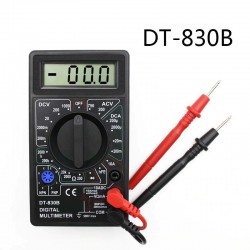 DT-830B - LCD digitale multimeter - 1999 counts - AC / DC / Ohm / spanningstester - 750 - 1000VMultimeters