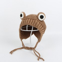 Knitted beanie - with frog's eyes - for girls / boysHats & caps